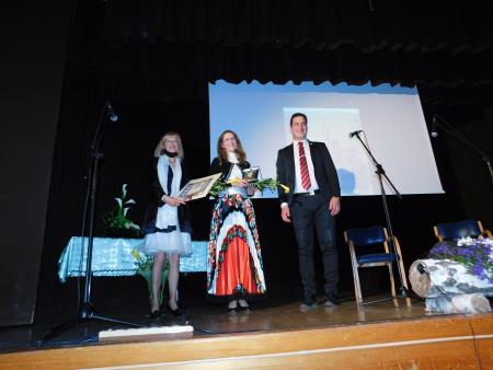 Mag. Franceska Žumer, dddr. Mira Delavec Touhami, župan Rok Roblek