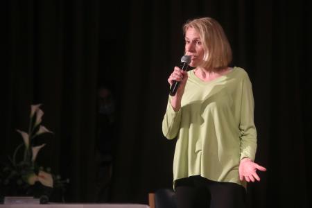 Recitacija Valjavčeve Podonavske ribe, Foto: Gorazd Kavčič, Gorenjski Glas