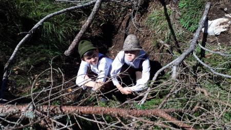 KUD Matije Valjavca Preddvor: Snemanje na Kozjeku in na Zaplati