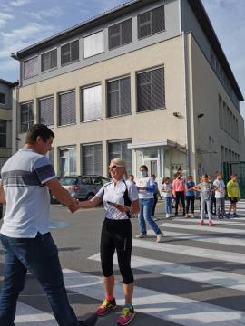 Špela Šavs in župan Preddvora
