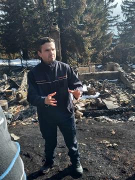 Ogled razsežnosti požara - minister Tonin