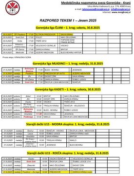 RazporedTekem